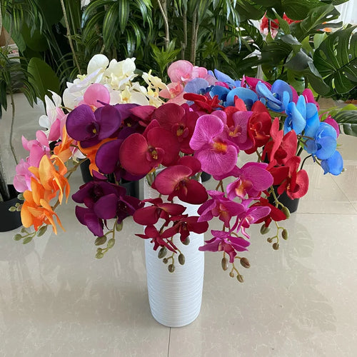 arrangement de fleurs artificielles en velours pour décoration élégante - vue 5 sur 17