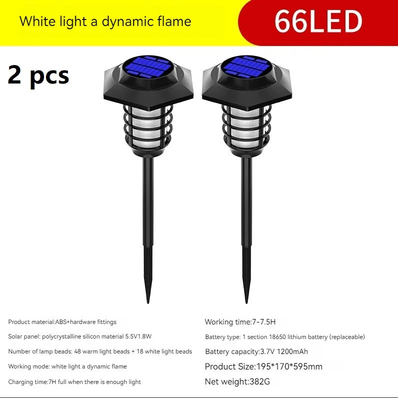 lampe solaire à led pour décoration extérieure de jardin - vue 12 sur 12