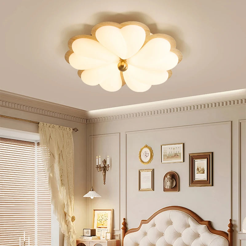 lampe à fleurs pour chambre d'enfant style princesse et étude - vue 4 sur 8