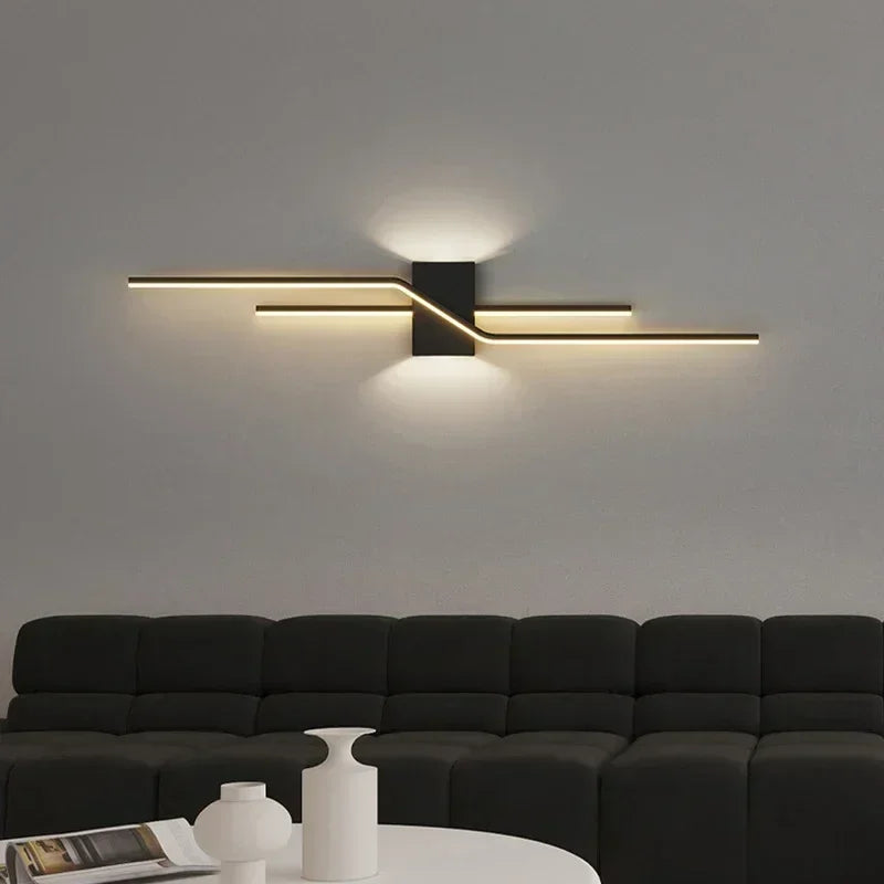 applique murale moderne led lumière décorative intérieure design élégant - vue 3 sur 18