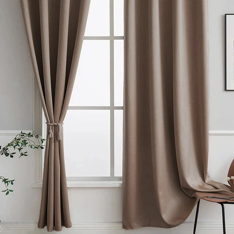 Rideau uni moderne pour salon et chambre fenetre - vue 3 sur 10