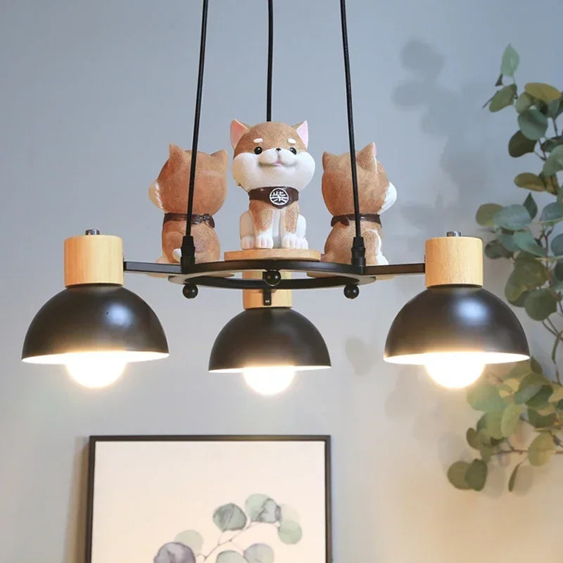 lustre en forme de chiot pour décoration de chambre enfant - vue 2 sur 10