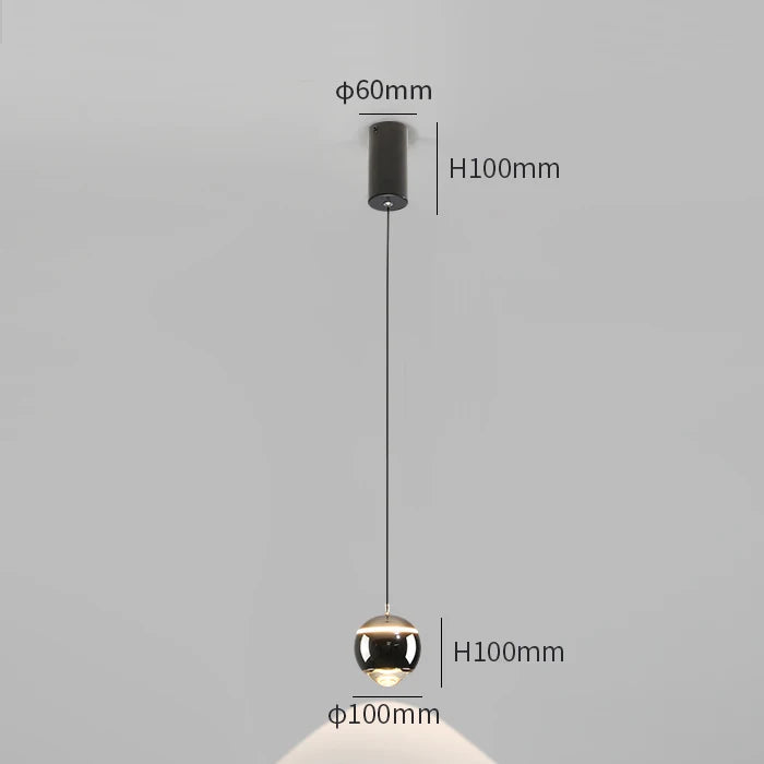 suspension moderne en forme de boule pour intérieur créatif