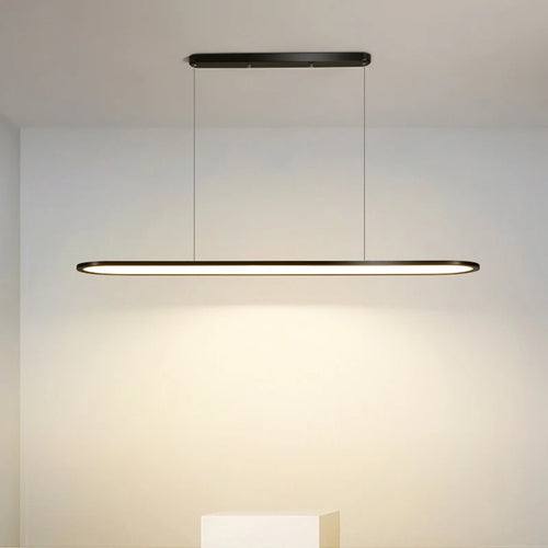 lustre moderne nordique simple led rectangulaire pour bar - vue 3 sur 22