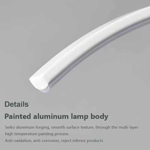 lustre moderne à leds avec télécommande et ligne simple - vue 5 sur 8