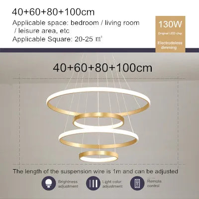 lustre moderne nordique avec télécommande et design épuré - vue 21 sur 30