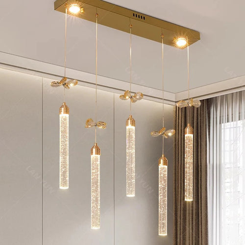 Suspension moderne en cristal - vue 2 sur 6