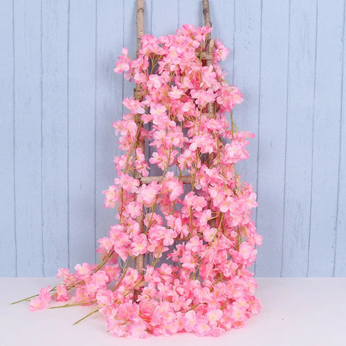 guirlande de fleurs artificielles pour décoration de mariage et intérieur - vue 2 sur 17