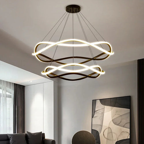 suspension à led moderne pour décoration intérieure élégante - vue 4 sur 12