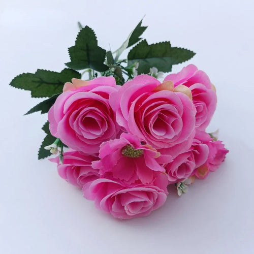 bouquets de roses artificielles pour mariage décoration romantique - vue 2 sur 10
