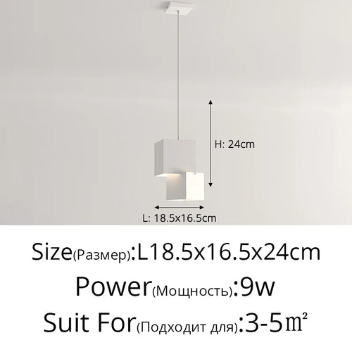 Petite lampe suspendue moderne et Simple pour chambre à coucher - vue 11 sur 11