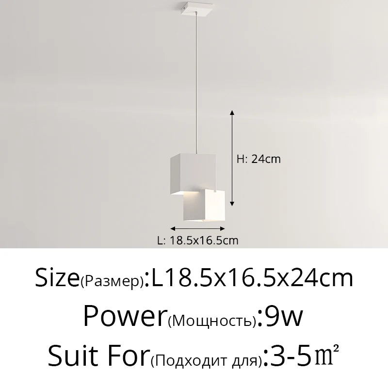 Petite lampe suspendue moderne et Simple pour chambre à coucher - vue 11 sur 11