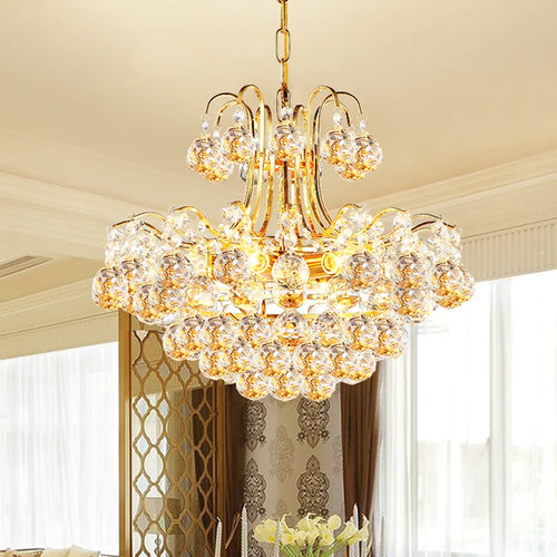 lustre en cristal moderne pour intérieur design et élégant - vue 5 sur 6