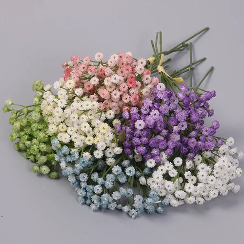 bouquet de gypsophile artificielle pour mariage et décoration intérieure - vue 2 sur 8