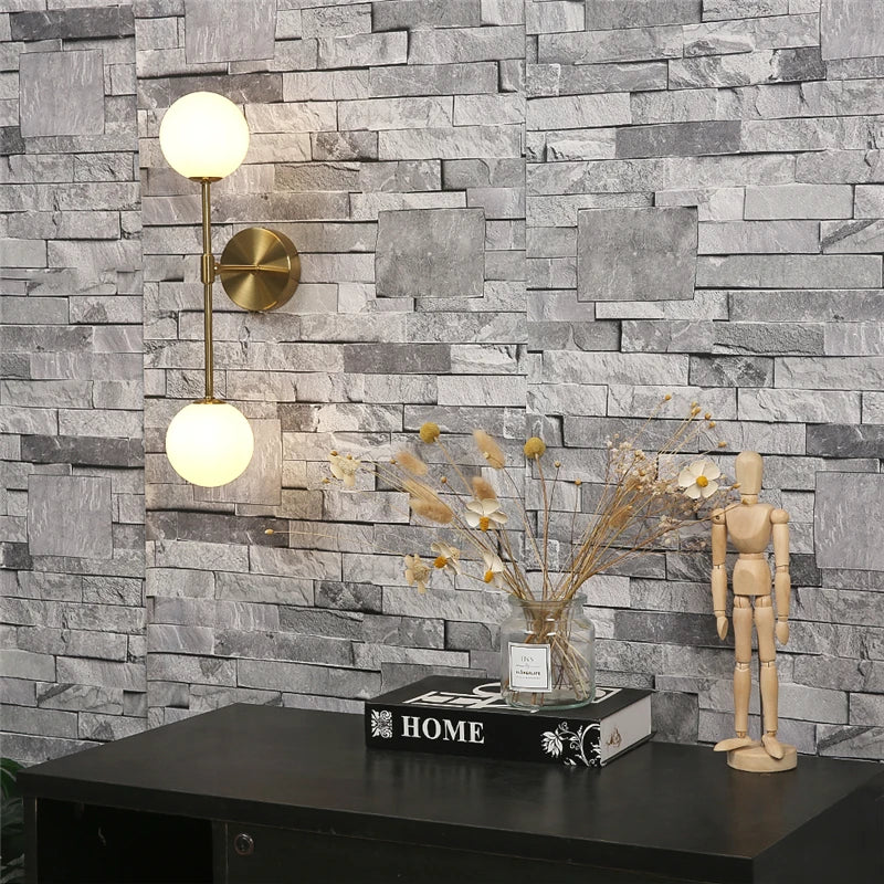 applique murale led post-moderne simple en verre doré - vue 5 sur 10