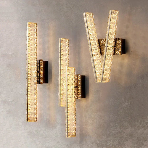 applique murale en cristal pour décoration intérieure élégante - vue 3 sur 9