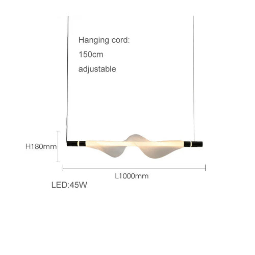 lustre artistique à led en acrylique design moderne éclairage suspendu - vue 13 sur 18