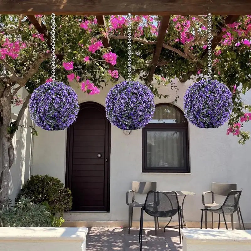 boules de topiaire en gazon artificiel pour décoration extérieure - vue 3 sur 14