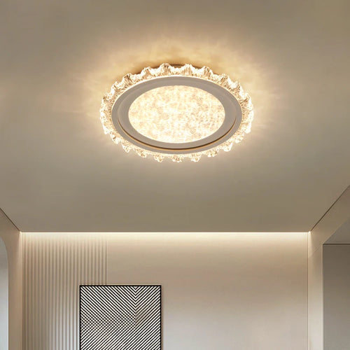 plafonnier moderne en cristal pour éclairage décoratif élégant - vue 3 sur 18