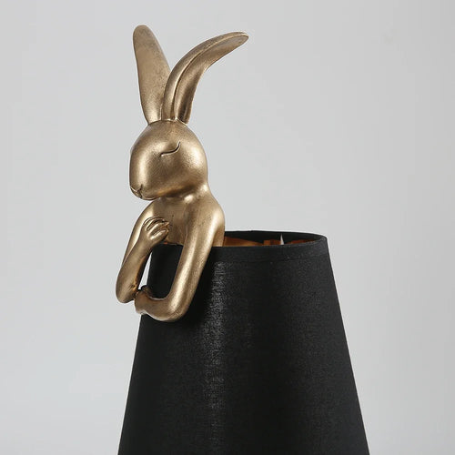 lampe de bureau lapin en résine design rétro pour décoration intérieure - vue 4 sur 12