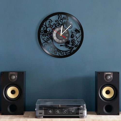 horloge murale vinyle pour salon de manucure et beauté - vue 5 sur 31