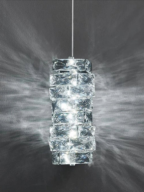 lustre moderne léger en cristal pour intérieurs élégants et contemporains - vue 6 sur 9