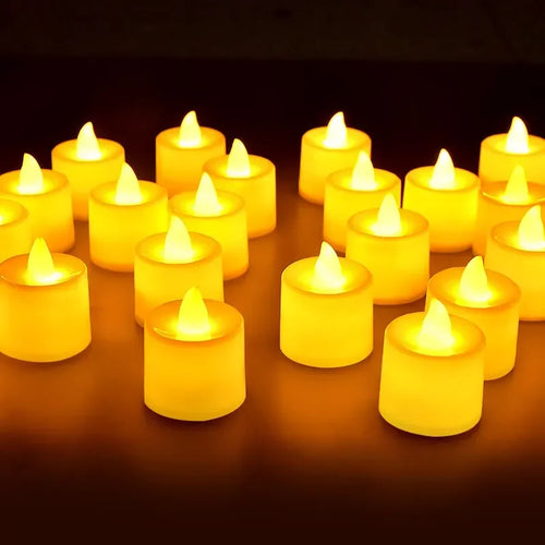 lot de bougies led sans flamme pour décorations de fête romantiques - vue 3 sur 15