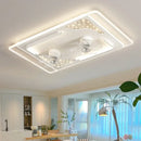 plafonnier moderne nordique avec ventilateur intégré silencieux