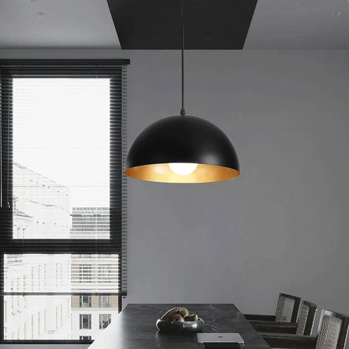 Suspension Loft Rétro abat-jour en demi boule - vue 2 sur 4