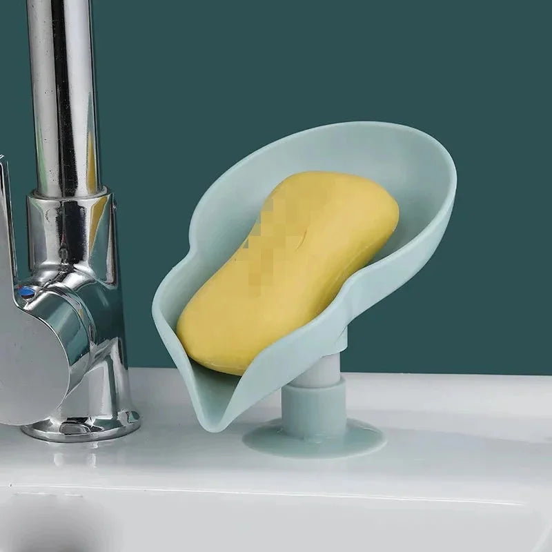 boîte à savon originale en forme de feuille pour la salle de bain - vue 3 sur 8
