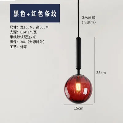 suspension moderne en verre pour décoration intérieure élégante - vue 17 sur 24