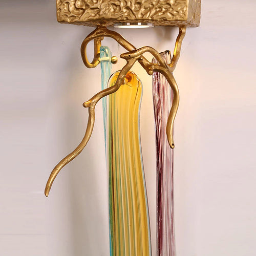 applique murale en cristal et cuivre moderne et élégante pour intérieur - vue 6 sur 6