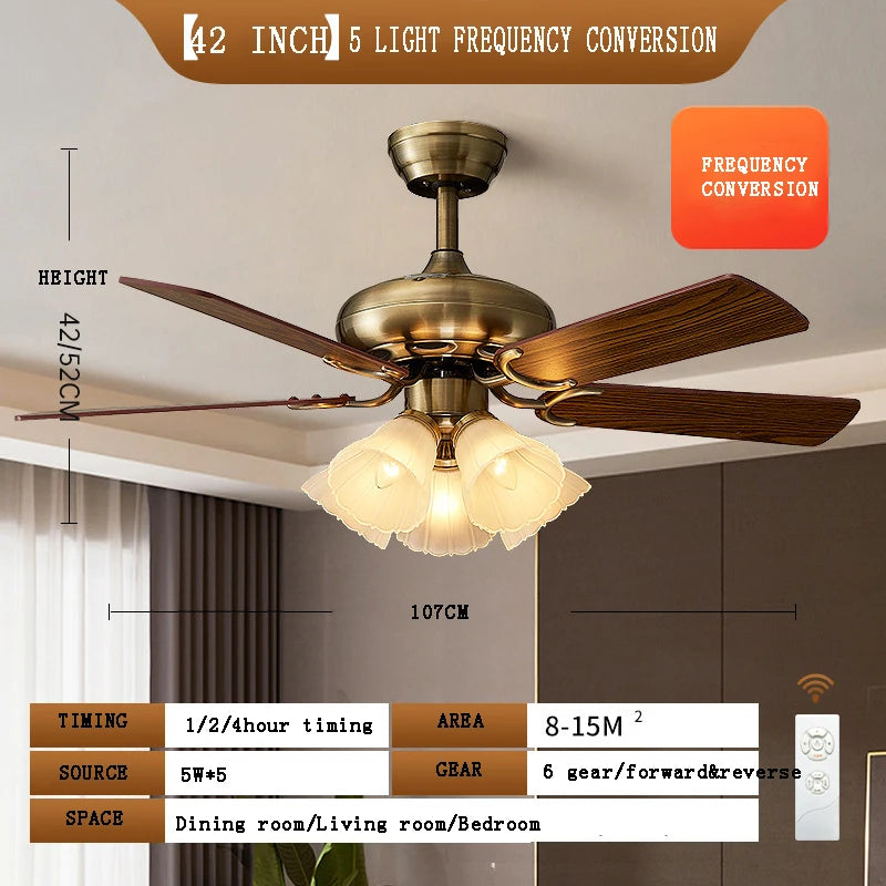 ventilateur de plafond moderne led intelligent avec 4 pales rétractables - vue 15 sur 18
