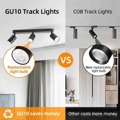 spot led sur rail pour éclairage intérieur polyvalent - vue 2 sur 8