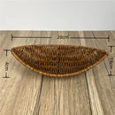 panier en rotin tissé pour fruits et rangement décoratif