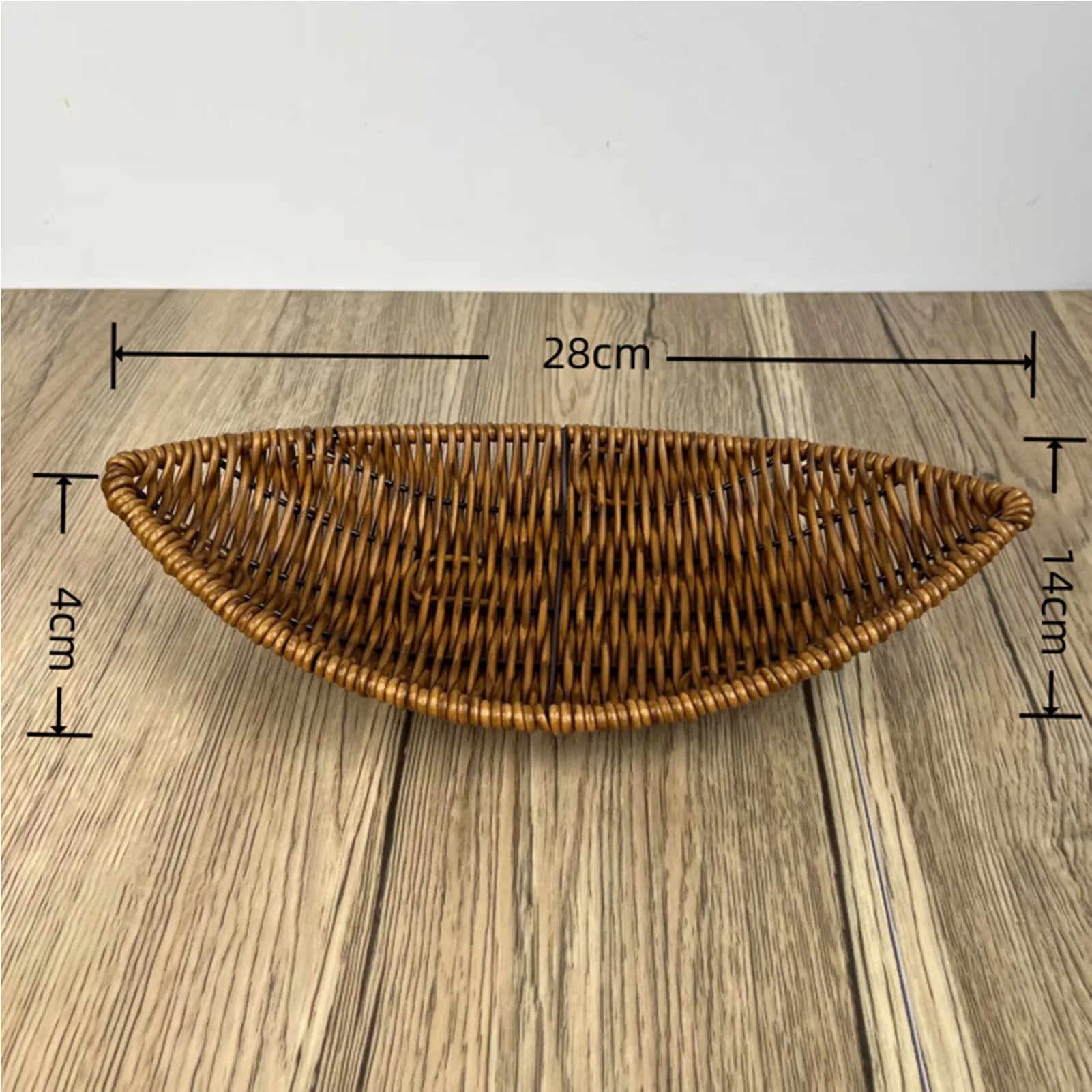 panier en rotin tissé pour fruits et rangement décoratif - vue 8 sur 12