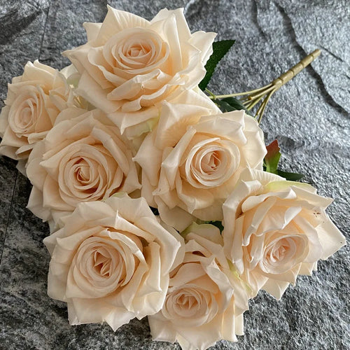 rose artificielle en soie pour décoration et photographie de mariage - vue 22 sur 22
