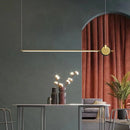 lustre moderne minimaliste en acrylique pour bureau et espace de travail