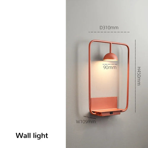 Modern Storage Wall Lamp, Minimalist Bedroom, Living Room Wall Lamp, Reading Personalized Atmosphere, Study LED Wall Lamp - vue 9 sur 10