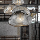 lustre moderne 	 en verre pour restaurant et magasin de vêtements