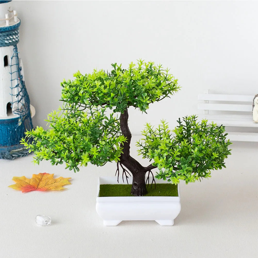 plantes artificielles décoratives bonsaï en pot pour jardin zen - vue 1 sur 25