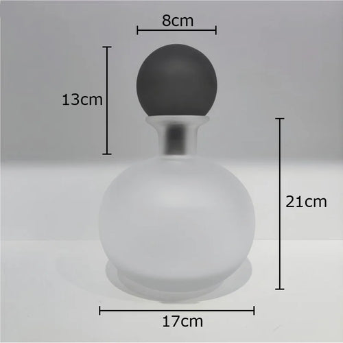 vase en verre dépoli pour fleurs artificielles décoration moderne - vue 12 sur 21
