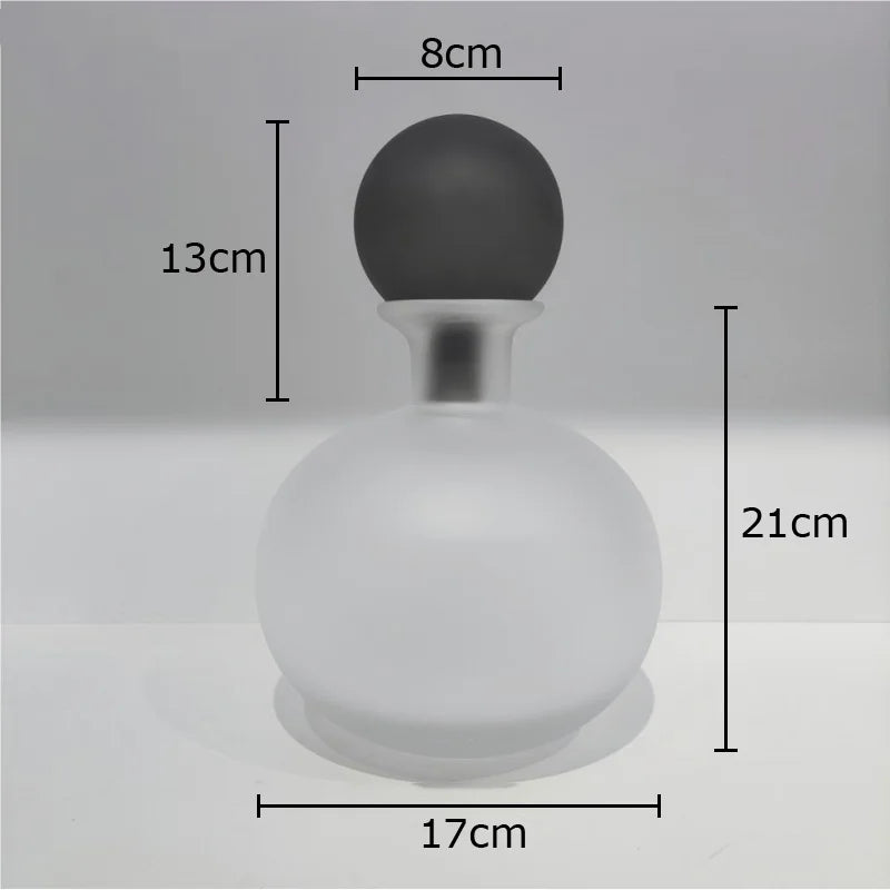 vase en verre dépoli pour fleurs artificielles décoration moderne - vue 11 sur 21