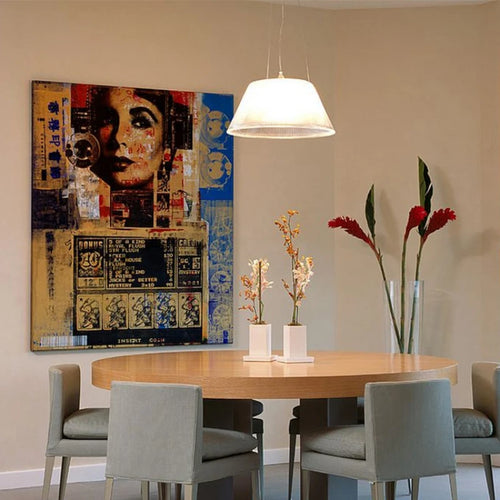 lustre design moderne en verre pour espaces commerciaux et cafés - vue 2 sur 8