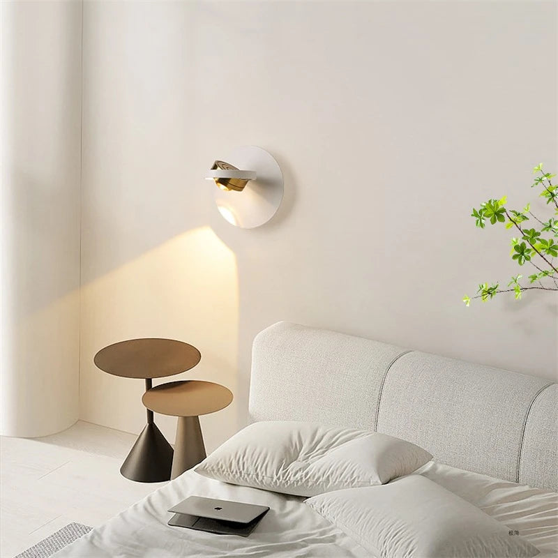 applique murale led moderne rotative à 360° protection des yeux - vue 2 sur 9