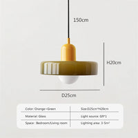 lampe suspendue nordique en verre pour décoration intérieure