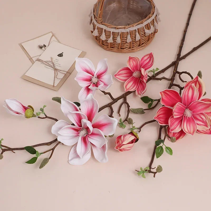 branches de magnolias artificielles pour décoration intérieure - vue 6 sur 14