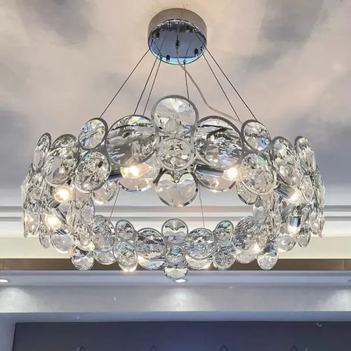 lustre en cristal moderne style nordique pour intérieur luxueux - vue 3 sur 10