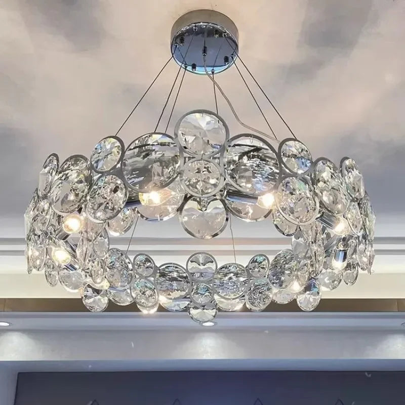lustre en cristal moderne style nordique pour intérieur luxueux - vue 2 sur 10