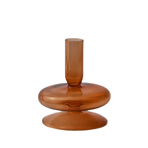 bougeoirs coniques en verre pour décoration de table de mariage - vue 33 sur 32